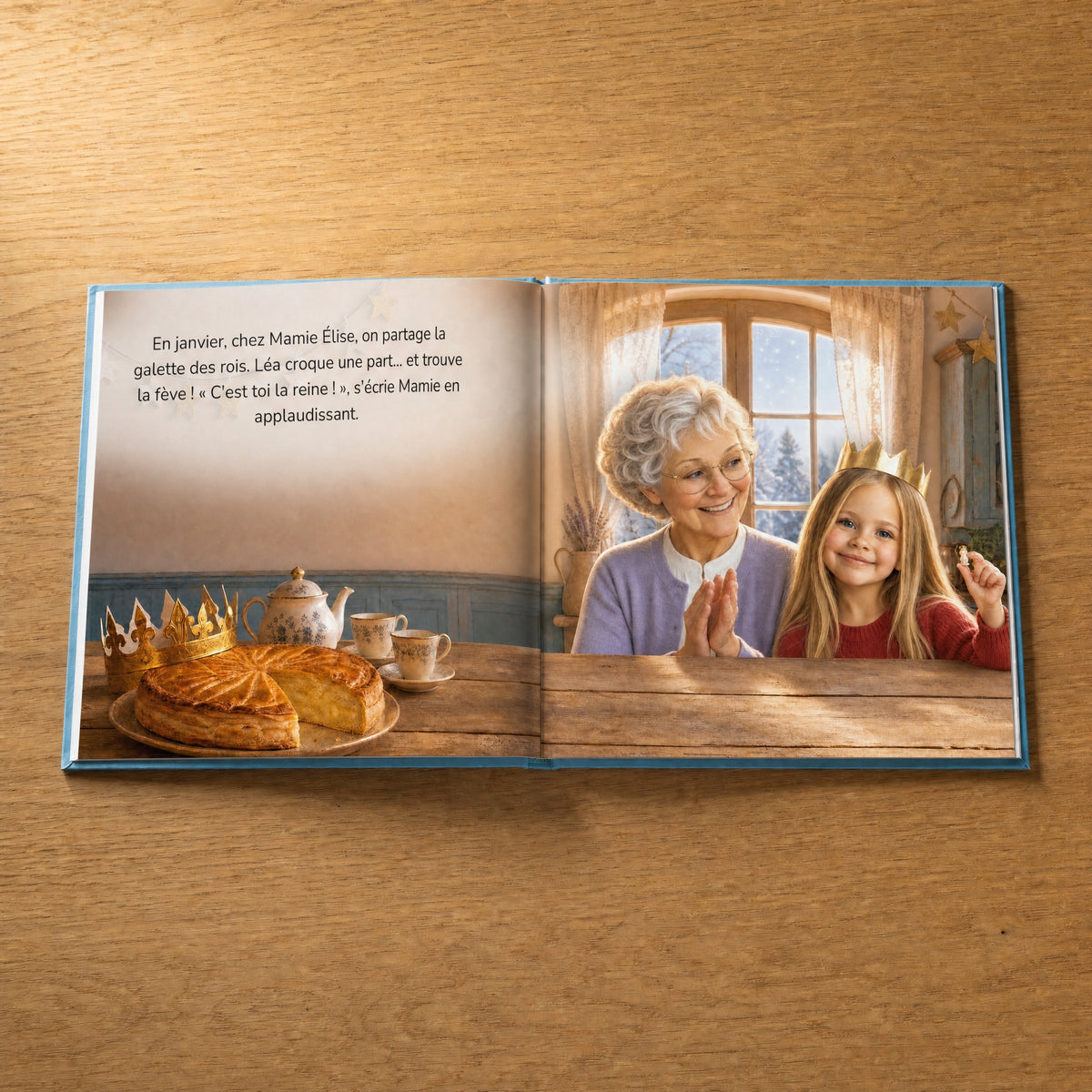 Livre ouvert : la galette des rois chez Mamie