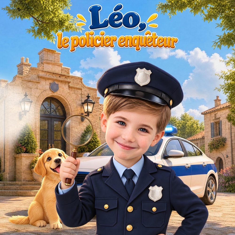 Couverture du livre Léo, le policier enquêteur