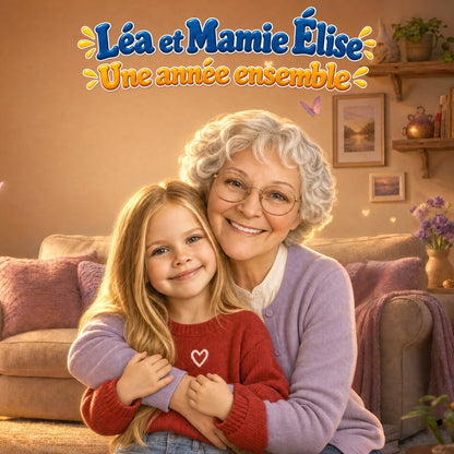 Couverture du livre Léa et Mamie Élise, une année ensemble