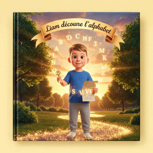 Liam découvre l'alphabet - couverture du livre personnalisé MagicBook