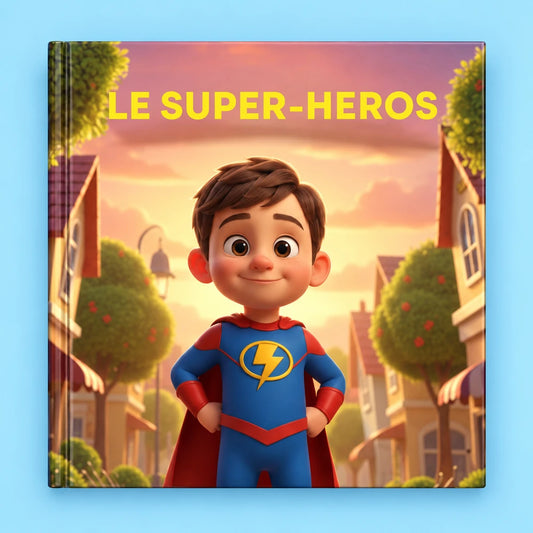 Le Super-Héros - couverture du livre personnalisé MagicBook